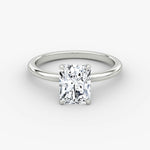 Radiant Solitaire Engagement Ring - Intou