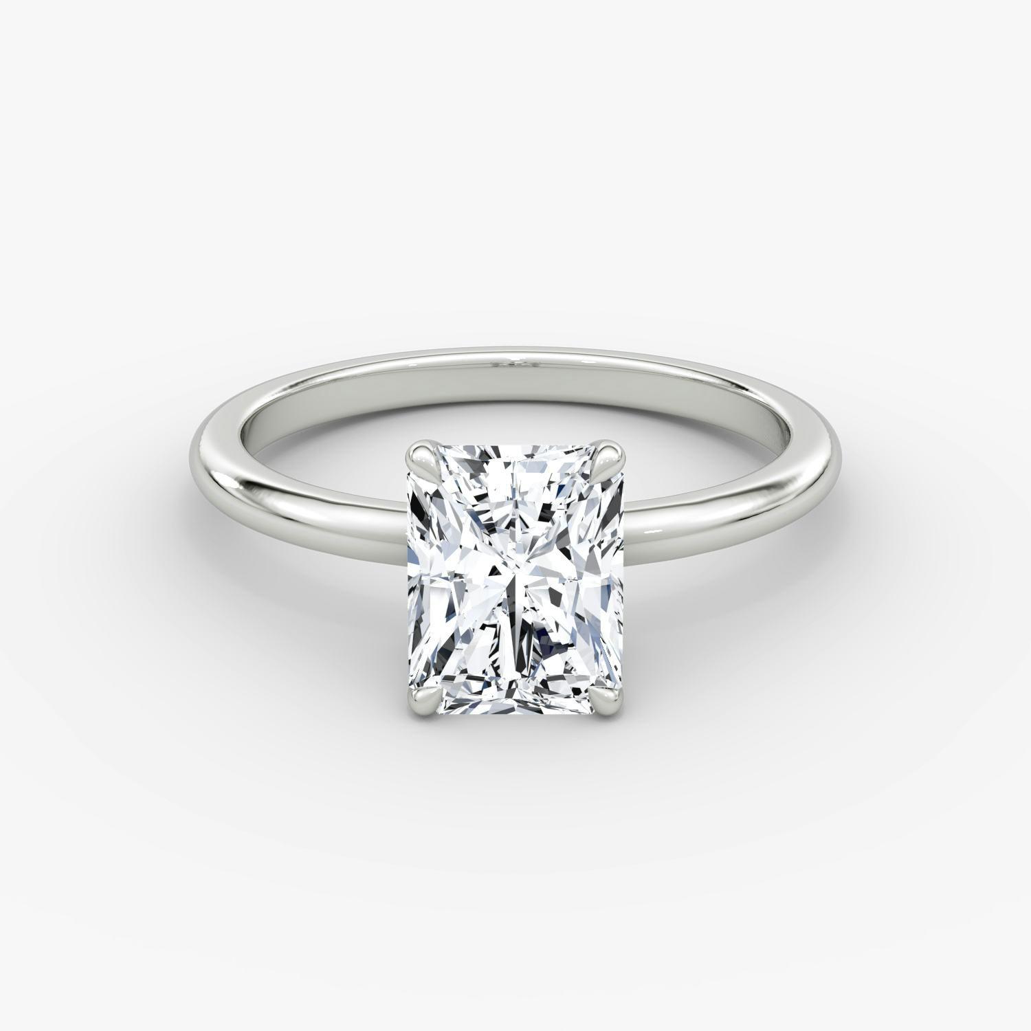 Radiant Solitaire Engagement Ring - Intou