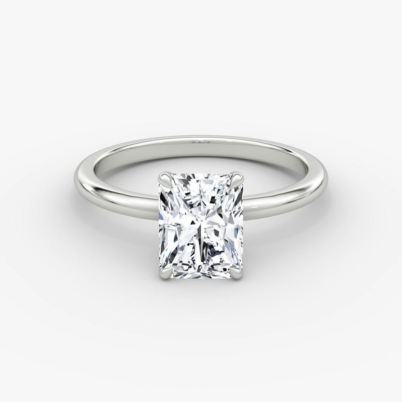 Radiant Solitaire Engagement Ring - Intou