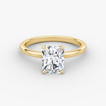 Radiant Solitaire Engagement Ring - Intou