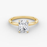 Radiant Solitaire Engagement Ring - Intou