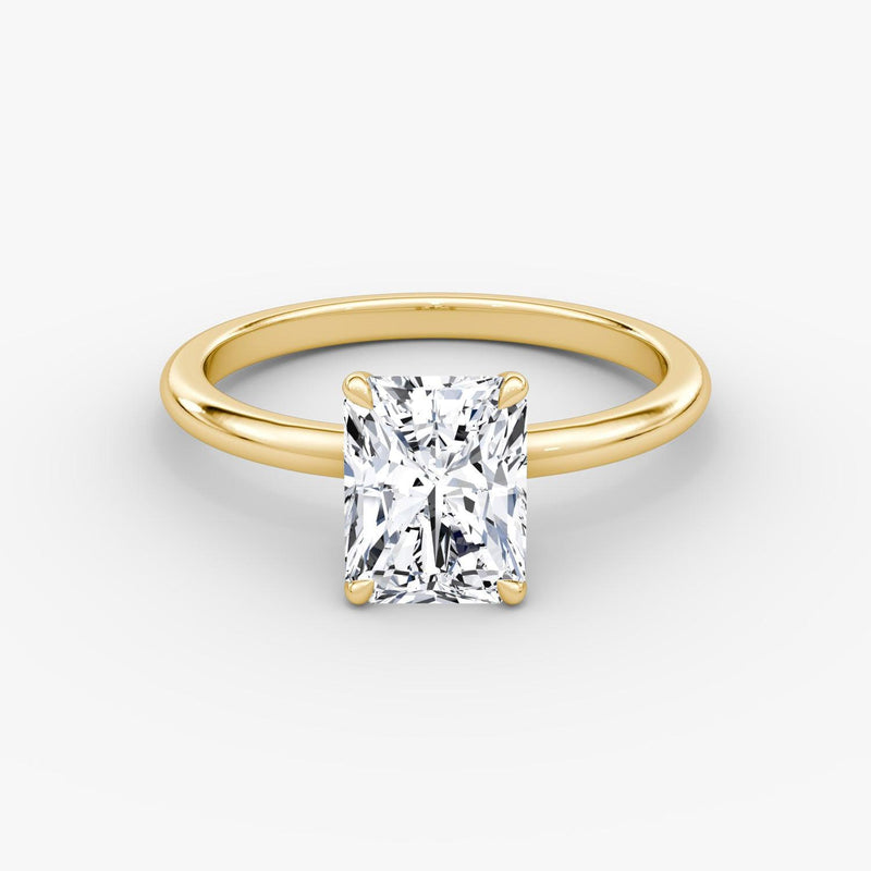 Radiant Solitaire Engagement Ring - Intou