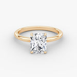 Radiant Solitaire Engagement Ring - Intou