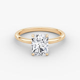 Radiant Solitaire Engagement Ring - Intou