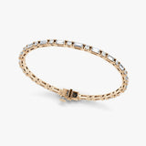 Round Baguette Diamond Bracelet - Intou