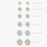 Round Bezel Solitaire Stud - Intou