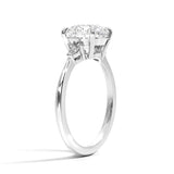 Round Cut Aria Three Stone Diamond Engagement Ring - Intou