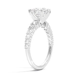 Round Cut Graduated Diamond Engagement Ring - Intou