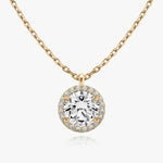 Round Halo Lab-Grown Diamond Pendant - Intou