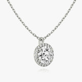 Round Halo Lab-Grown Diamond Pendant - Intou