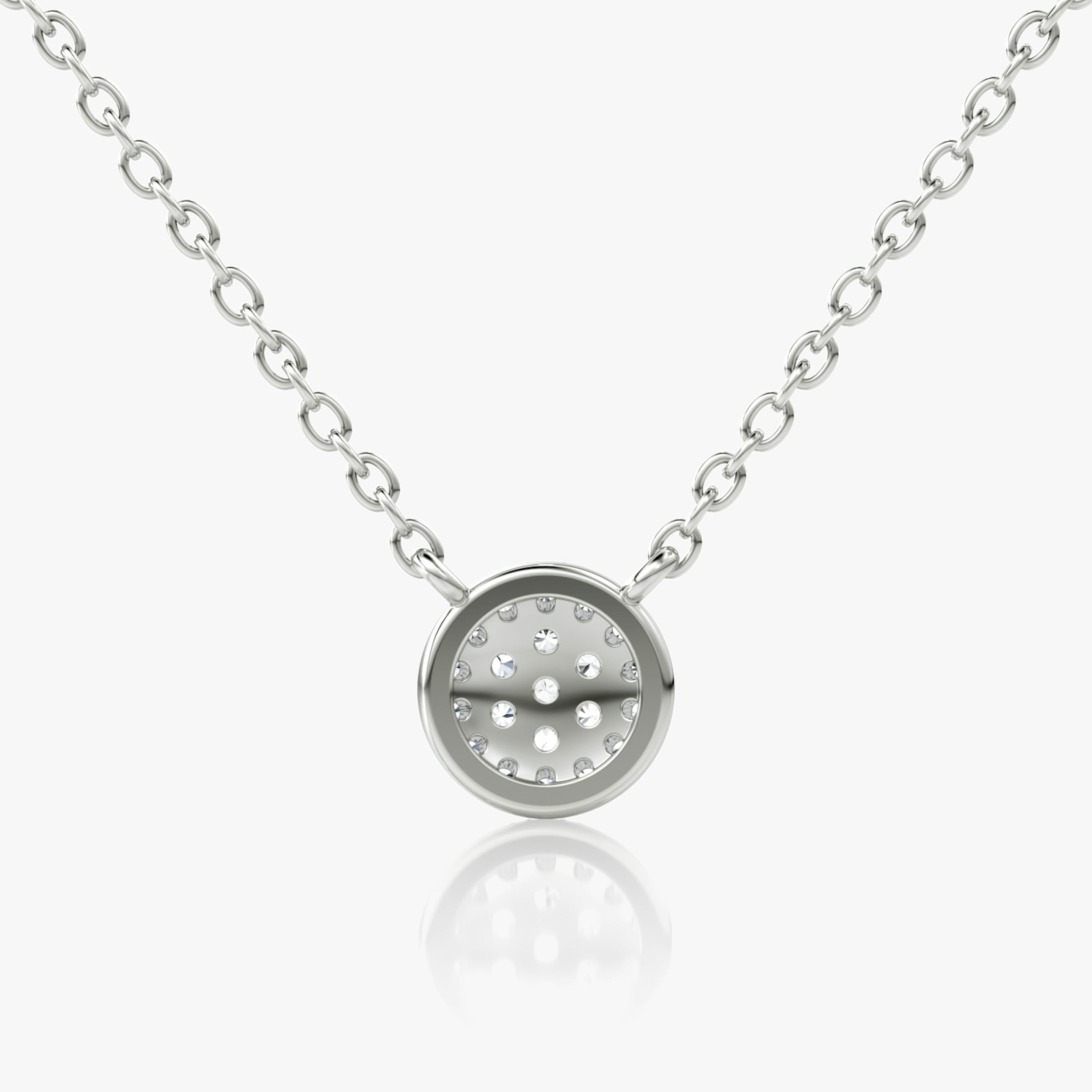 Round Pavé Necklace - Intou