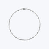 Round Riviere Tennis Necklace