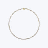 Round Riviere Tennis Necklace