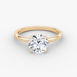 Round Solitaire Engagement Ring - Intou