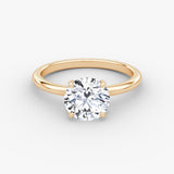 Round Solitaire Engagement Ring - Intou