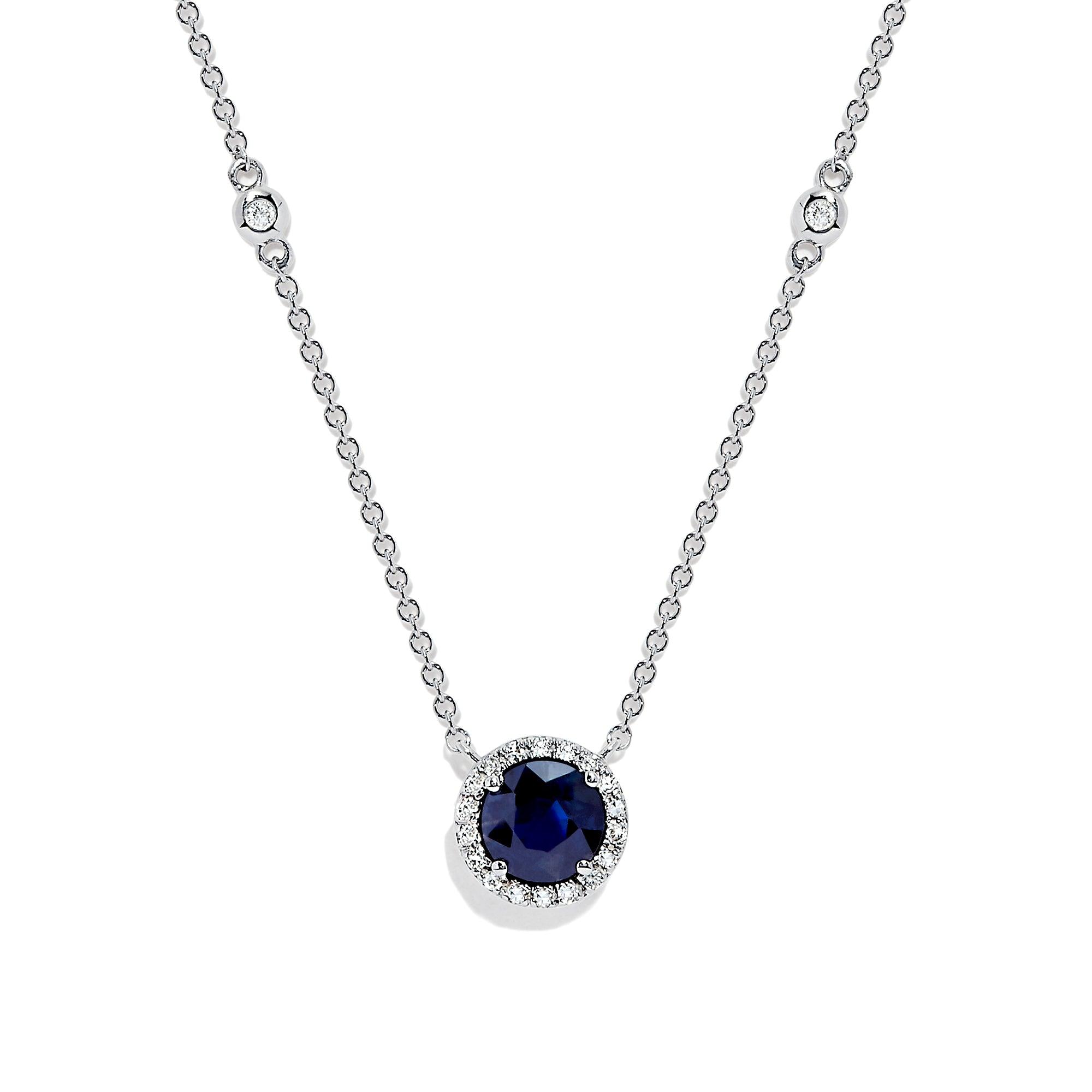 Royale Bleu 18K White Gold Sapphire and Diamond - Intou