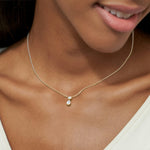 Signature Pear Cut Duo Drop Necklace - Intou