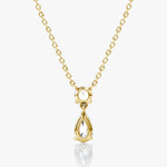 Signature Pear Cut Duo Drop Necklace - Intou