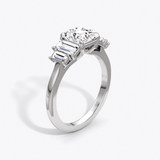 The Five Stone Heirloom Asscher Engagement Ring - Intou