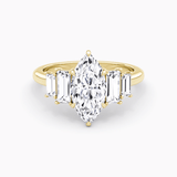 The Five Stone Heirloom Marquise Engagement Ring - Intou