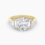 The Five Stone Heirloom Oval Engagement Ring - Intou