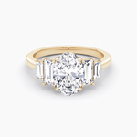 The Five Stone Heirloom Oval Engagement Ring - Intou