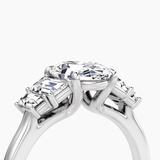 The Five Stone Heirloom Oval Engagement Ring - Intou