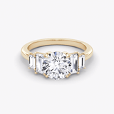 The Five Stone Heirloom Round Engagement Ring - Intou