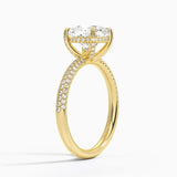 The Pavé Dome Cushion Engagement Ring - Intou