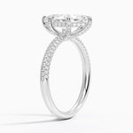 The Pavé Dome Marquise Engagement Ring - Intou