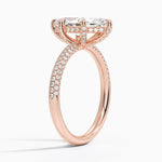 The Pavé Dome Marquise Engagement Ring - Intou