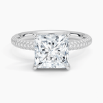 The Pavé Dome Princess Engagement Ring - Intou