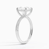 The Pavé Dome Princess Engagement Ring - Intou