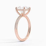 The Pavé Dome Princess Engagement Ring - Intou