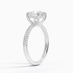 The Pavé Dome Round Engagement Ring - Intou