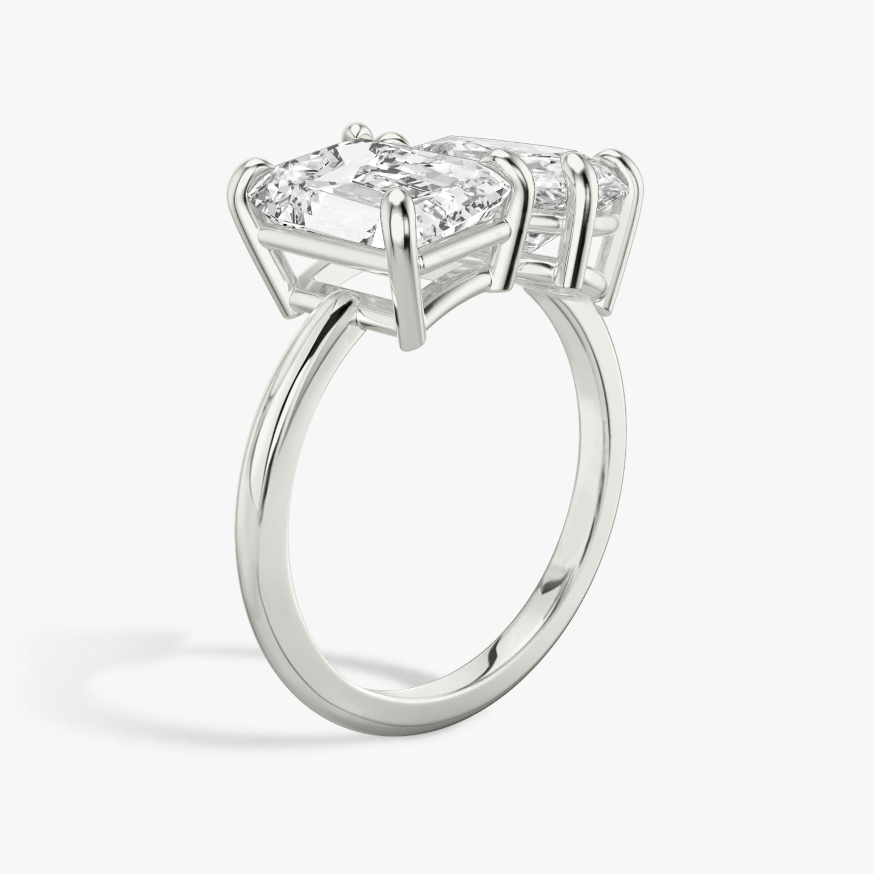 The Toi et Moi Emerald and Pear Engagement Ring - Intou