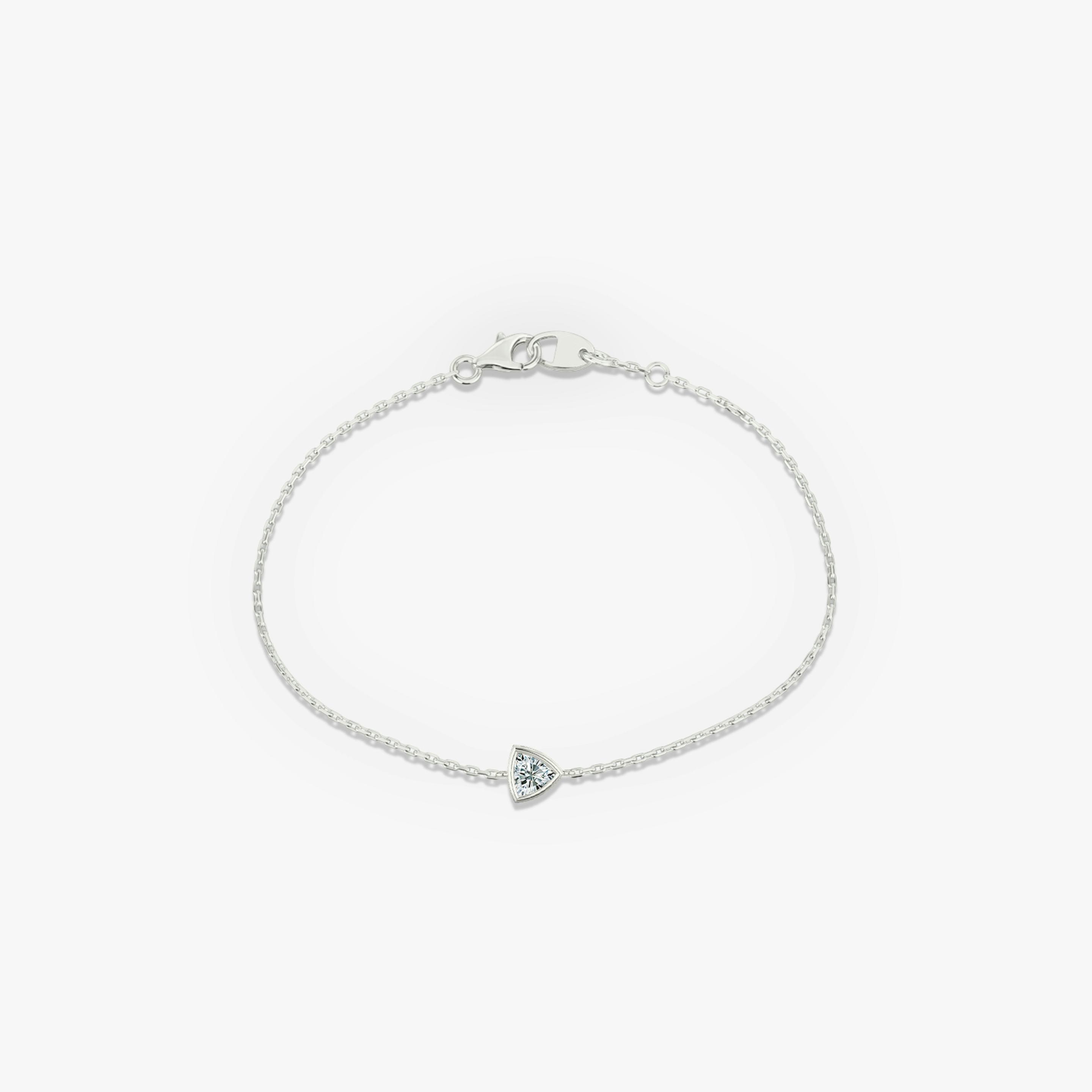 Trillion Bezel Solitaire Bracelet - Intou