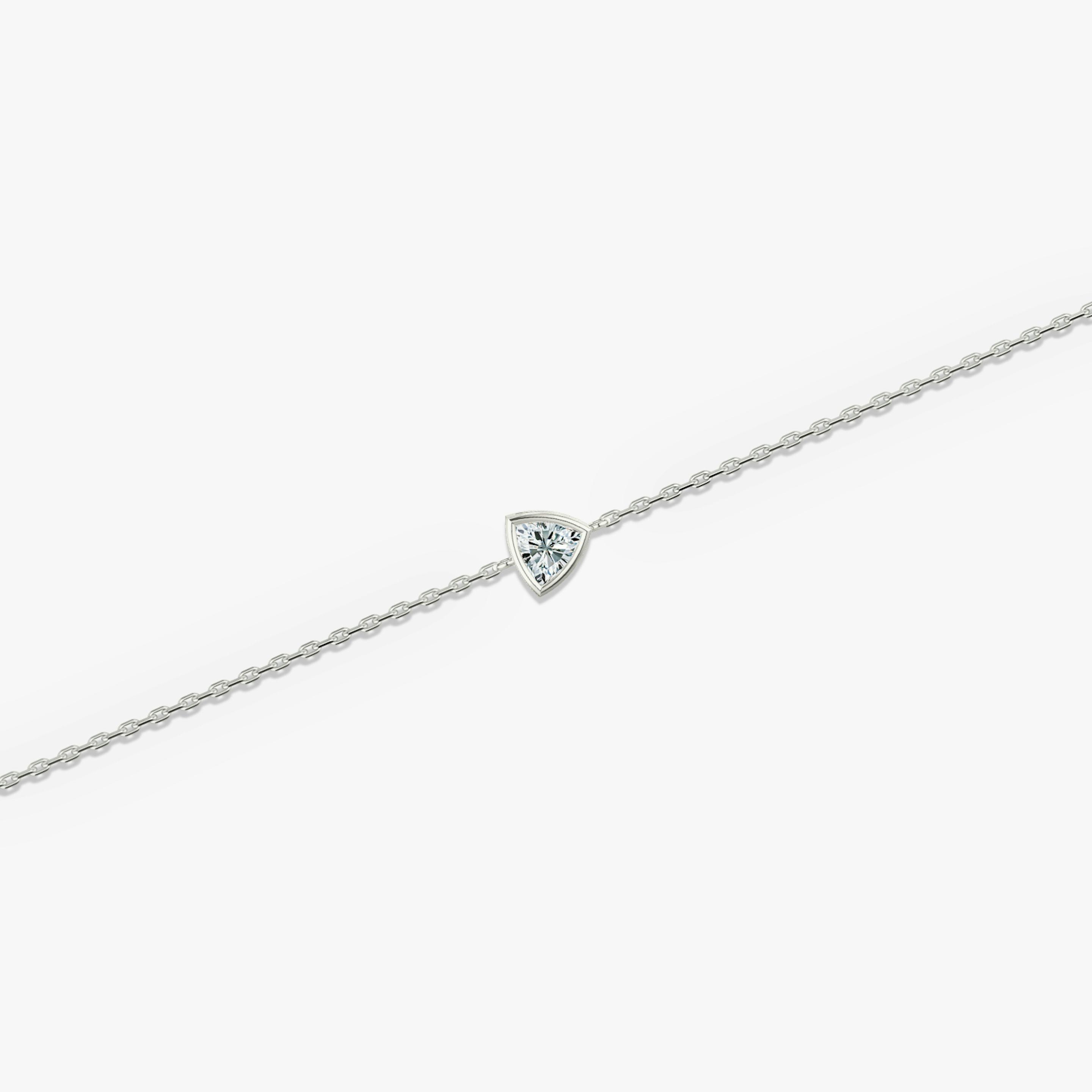 Trillion Bezel Solitaire Bracelet - Intou