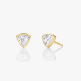 Trillion Bezel Solitaire Stud - Intou