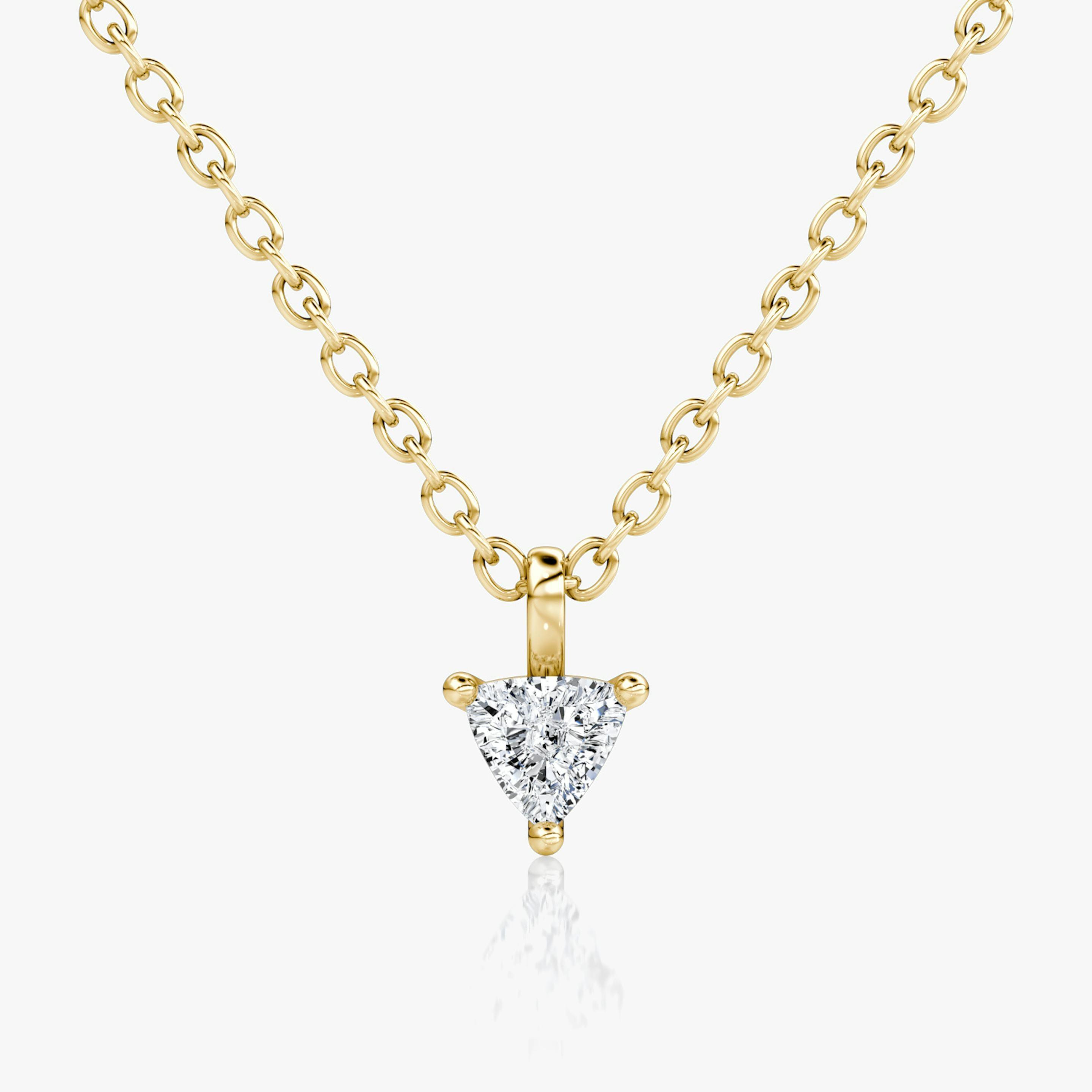 Trillion Petite Solitaire Pendant - Intou