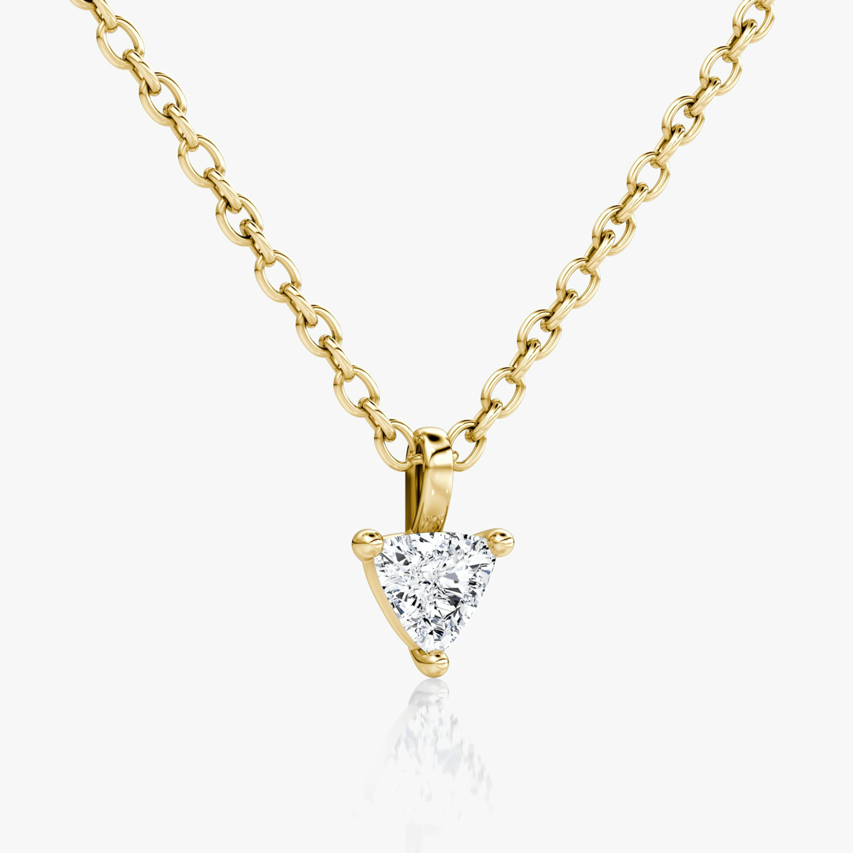 Trillion Petite Solitaire Pendant - Intou