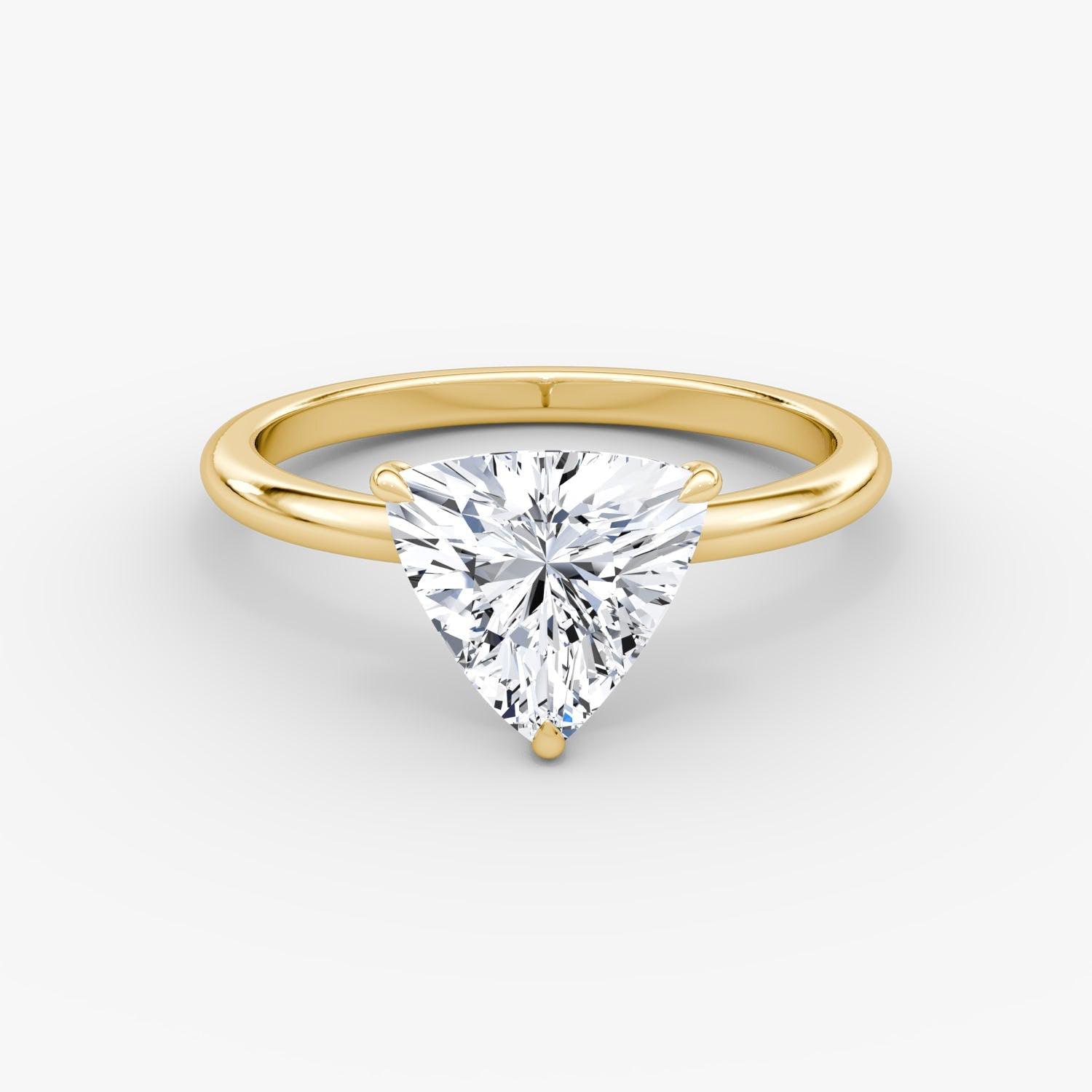 Trillion Solitaire Engagement Ring - Intou