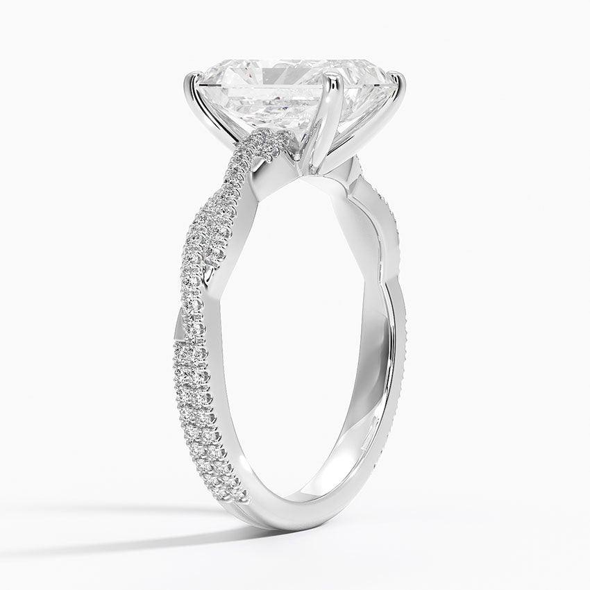 Twisted Vine Radiant Cut Engagement Ring - Intou